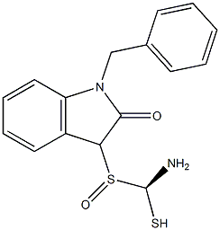 1-benzyl-3-(1',3'-dithialynyl)-1,3-dihydro-2H-indol-2-one Struktur