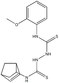 N1-bicyclo[2.2.1]hept-5-en-2-yl-N2-(2-methoxyphenyl)hydrazine-1,2-dicarbothioamide Struktur