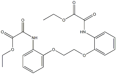 ethyl 2-[2-(2-{2-[(2-ethoxy-2-oxoacetyl)amino]phenoxy}ethoxy)anilino]-2-oxoacetate Struktur