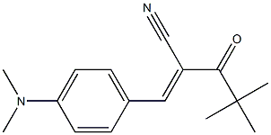 3-[4-(dimethylamino)phenyl]-2-(2,2-dimethylpropanoyl)acrylonitrile Struktur