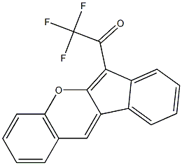 2,2,2-trifluoro-1-indeno[2,1-b]chromen-6-ylethan-1-one Struktur