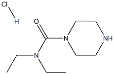 N,N-diethylpiperazine-1-carboxamide hydrochloride Struktur