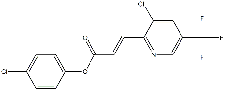 4-chlorophenyl 3-[3-chloro-5-(trifluoromethyl)-2-pyridinyl]acrylate Struktur