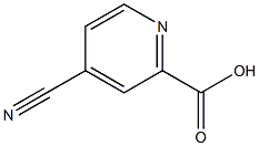 4-cyano-2-pyridinecarboxylic acid Struktur