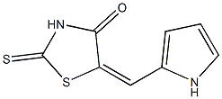 5-[(E)-1H-pyrrol-2-ylmethylidene]-2-thioxo-1,3-thiazolan-4-one Struktur