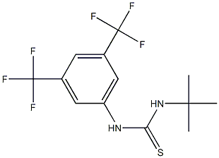 N-(tert-butyl)-N'-[3,5-di(trifluoromethyl)phenyl]thiourea Struktur