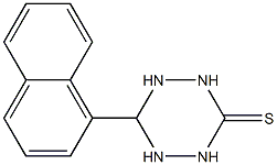 6-(1-naphthyl)-1,2,4,5-tetraazinane-3-thione Struktur