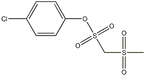 4-chlorophenyl (methylsulfonyl)methanesulfonate Struktur