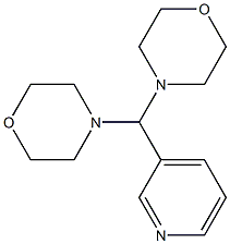 4-[morpholino(3-pyridyl)methyl]morpholine Struktur