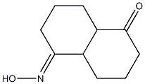 5-hydroxyiminoperhydronaphthalen-1-one Struktur