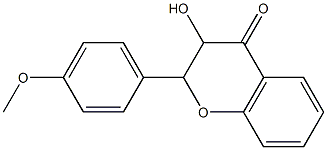 3-hydroxy-2-(4-methoxyphenyl)chroman-4-one Struktur