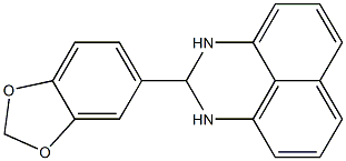 2-(1,3-benzodioxol-5-yl)-2,3-dihydro-1H-benzo[de]quinazoline Struktur