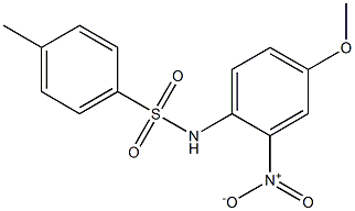 N1-(4-methoxy-2-nitrophenyl)-4-methylbenzene-1-sulfonamide Struktur