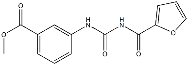 methyl 3-({[(2-furylcarbonyl)amino]carbonyl}amino)benzoate Struktur