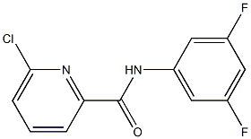 6-chloro-N-(3,5-difluorophenyl)-2-pyridinecarboxamide Struktur