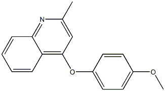 4-(4-methoxyphenoxy)-2-methylquinoline Struktur