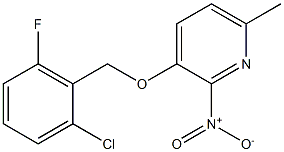 3-[(2-chloro-6-fluorobenzyl)oxy]-6-methyl-2-nitropyridine Struktur