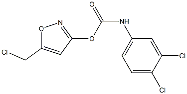 5-(chloromethyl)-3-isoxazolyl N-(3,4-dichlorophenyl)carbamate Struktur