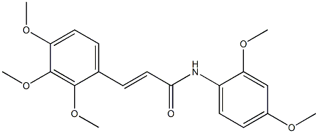 (E)-N-(2,4-dimethoxyphenyl)-3-(2,3,4-trimethoxyphenyl)-2-propenamide Struktur