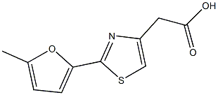 [2-(5-methyl-2-furyl)-1,3-thiazol-4-yl]acetic acid Struktur