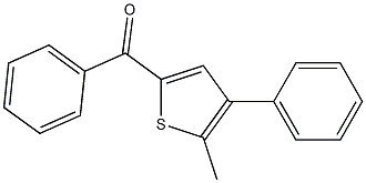 (5-methyl-4-phenyl-2-thienyl)(phenyl)methanone Struktur