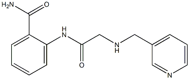 2-({2-[(3-pyridinylmethyl)amino]acetyl}amino)benzenecarboxamide Struktur