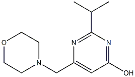 2-isopropyl-6-(morpholinomethyl)-4-pyrimidinol Struktur