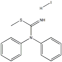 methyl N-phenylanilinomethanimidothioate hydroiodide Struktur