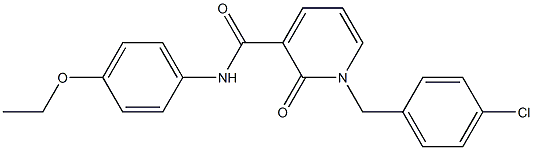 1-(4-chlorobenzyl)-N-(4-ethoxyphenyl)-2-oxo-1,2-dihydro-3-pyridinecarboxamide Struktur