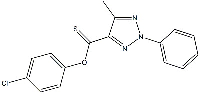 4-chlorophenyl 5-methyl-2-phenyl-2H-1,2,3-triazole-4-carbothioate Struktur