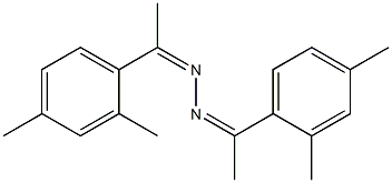 1,2-di[1-(2,4-dimethylphenyl)ethylidene]hydrazine Struktur