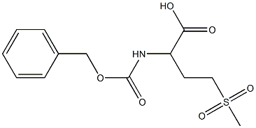 2-{[(benzyloxy)carbonyl]amino}-4-(methylsulfonyl)butanoic acid Struktur