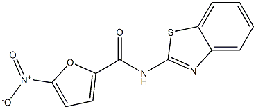 N2-(1,3-benzothiazol-2-yl)-5-nitro-2-furamide Struktur