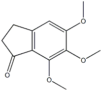 5,6,7-trimethoxyindan-1-one Struktur