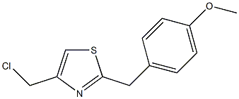 4-(Chloromethyl)-2-(4-methoxybenzyl)thiazole Struktur