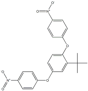 2-(tert-butyl)-1,4-di(4-nitrophenoxy)benzene Struktur