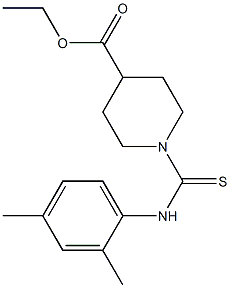 ethyl 1-[(2,4-dimethylanilino)carbothioyl]piperidine-4-carboxylate Struktur