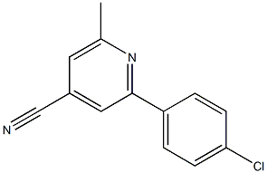 2-(4-chlorophenyl)-6-methylisonicotinonitrile Struktur