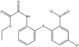 ethyl 2-{2-[(4-chloro-2-nitrophenyl)thio]anilino}-2-oxoacetate Struktur