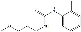 N-(3-methoxypropyl)-N'-(2-methylphenyl)thiourea Struktur