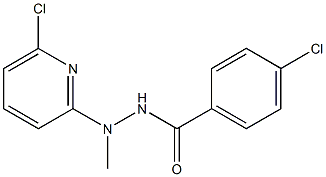 4-chloro-N'-(6-chloro-2-pyridinyl)-N'-methylbenzenecarbohydrazide Struktur