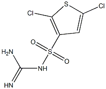 3-({[amino(imino)methyl]amino}sulfonyl)-2,5-dichlorothiophene Struktur