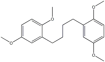 2-[4-(2,5-dimethoxyphenyl)butyl]-1,4-dimethoxybenzene Struktur