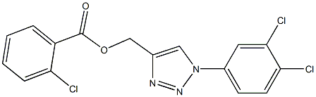 [1-(3,4-dichlorophenyl)-1H-1,2,3-triazol-4-yl]methyl 2-chlorobenzenecarboxylate Struktur