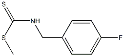 methyl N-(4-fluorobenzyl)carbamodithioate Struktur