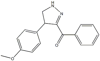 [4-(4-methoxyphenyl)-4,5-dihydro-1H-pyrazol-3-yl](phenyl)methanone Struktur