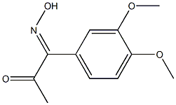 1-(3,4-dimethoxyphenyl)-1-hydroxyiminoacetone Struktur