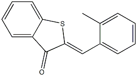 2-(2-methylbenzylidene)-2,3-dihydrobenzo[b]thiophen-3-one Struktur