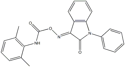 3-({[(2,6-dimethylanilino)carbonyl]oxy}imino)-1-phenyl-1H-indol-2-one Struktur