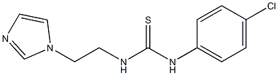 N-(4-chlorophenyl)-N'-[2-(1H-imidazol-1-yl)ethyl]thiourea Struktur